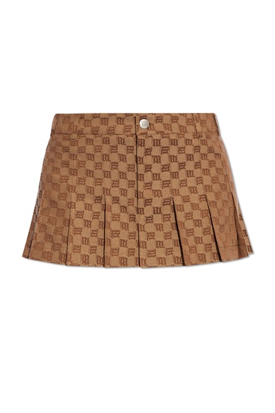 Misbhv Low-Rise Pleated Mini Skirt