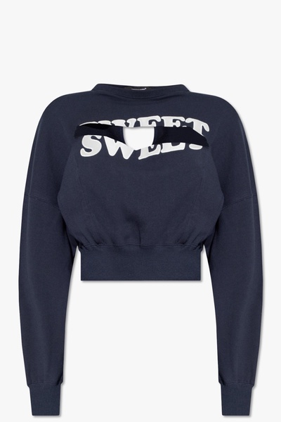 Undercover Cropped sweatshirt with cut-outs