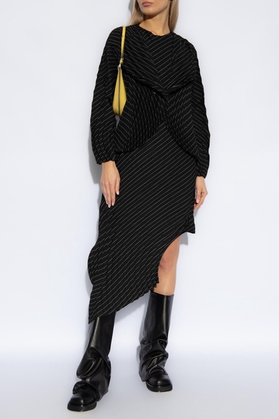 Issey Miyake Asymmetrical pleated dress