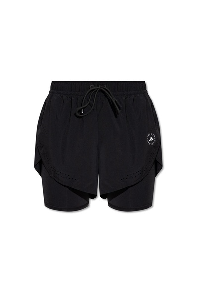 ADIDAS by Stella McCartney Two-layered shorts with logo