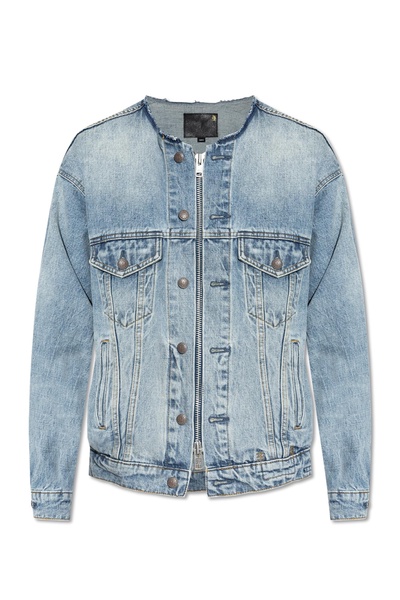 R13 Denim jacket with vintage effect