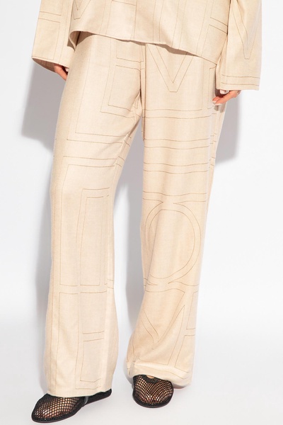 Toteme Trousers with monogram