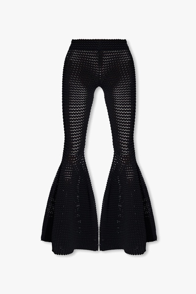 Alaia Flared openwork trousers