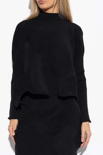 Issey Miyake Sweater with stand-up collar