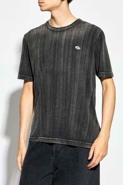 Diesel T-Adjust-K8 Brushstroke Faded T-Shirt