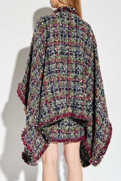 Etro Tweed Poncho