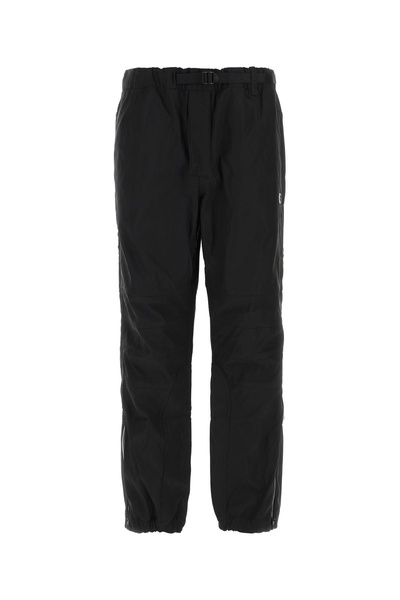 Black polyester joggers