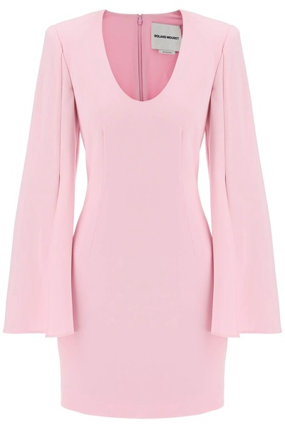 Roland Mouret "Mini Dress With Cape Sleeves"