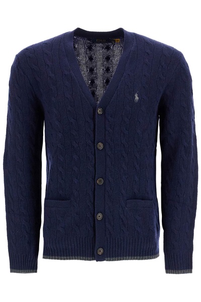 Polo Ralph Lauren Wool And Cashmere Braided Cardigan