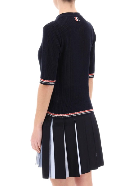 Thom Browne Pointelle Knit T Shirt