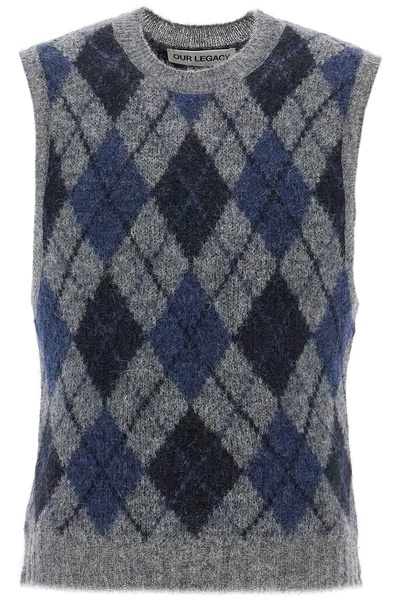 Our Legacy Soft Duke Argyle Formal Knit Vest