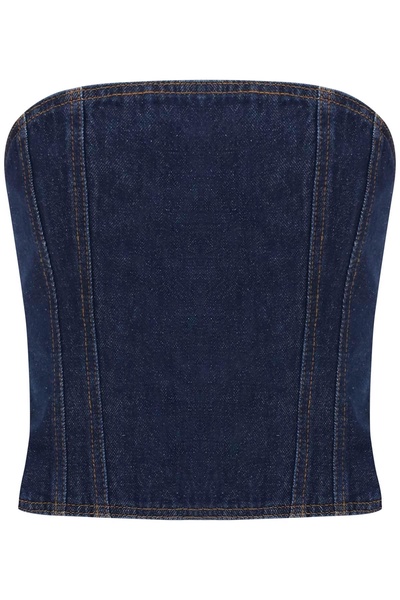 Magda Butrym Denim Bustier Top