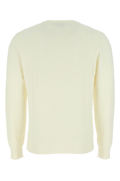 Ivory cotton blend sweater