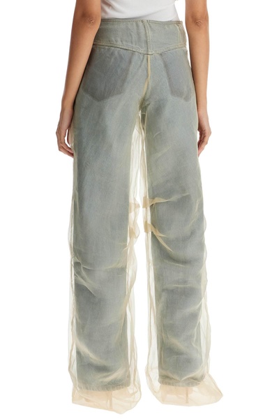 Silk Organza Layered Jeans With A Touch