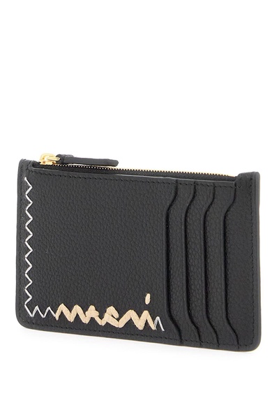 Marni Embroidered Card Holder Women