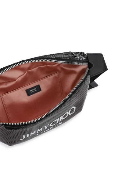 JIMMY CHOO Sequin Finley Belt Bag for Men - Black SS24