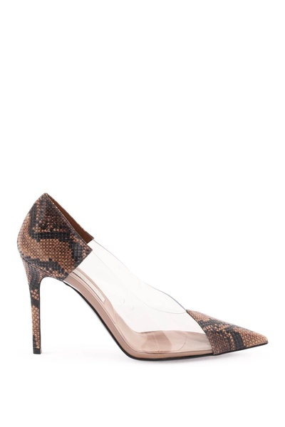 Stella Mc Cartney Python Print Transparent Pumps