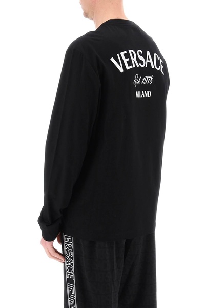 Versace Milano Stamp Long-Sleeved T-Shirt Men