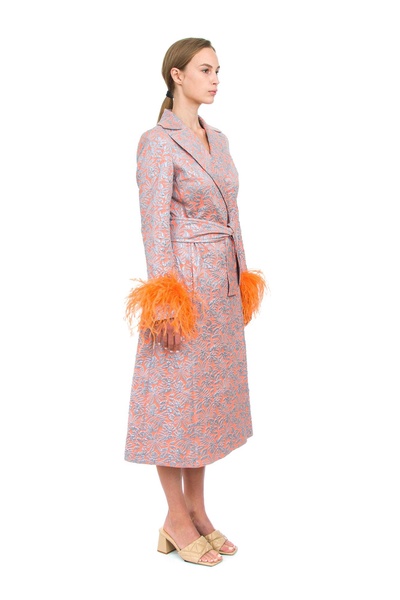 Orange Jacqueline Coat