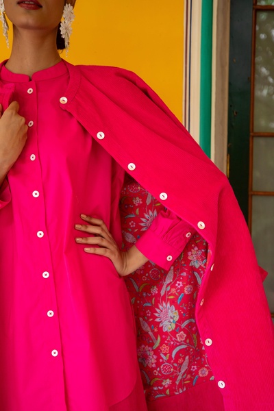 Malabar Oversized Shirt - Pink