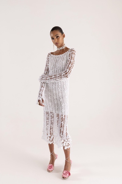 Vanilla White Midi Dress