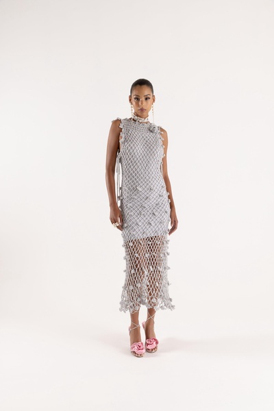 Sofia Silver Handmade Crochet Dress