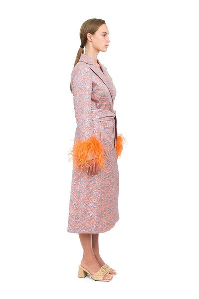 Orange Jacqueline Coat