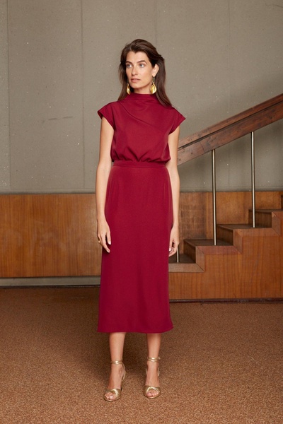 Tessa Red Short Classy Cocktail Dress