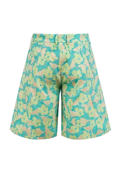 Mint Jacquard Shorts