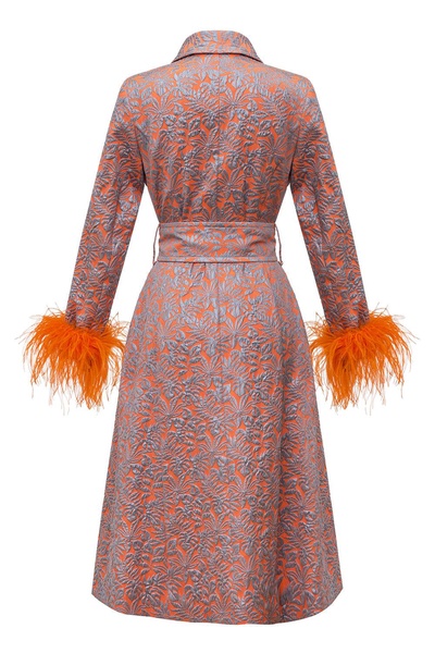 Orange Jacqueline Coat