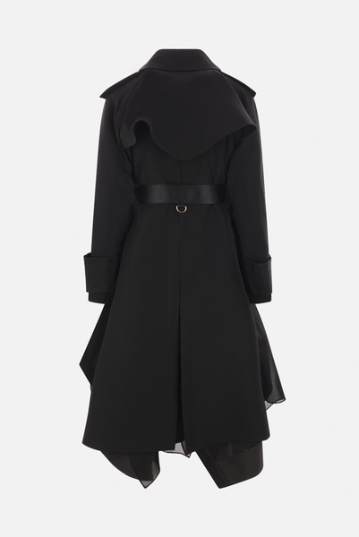 Sacai Buttoned Belted Coat