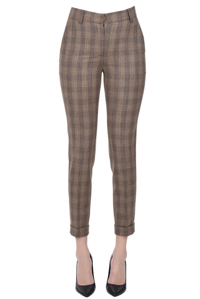 Prince of Wales print trousers