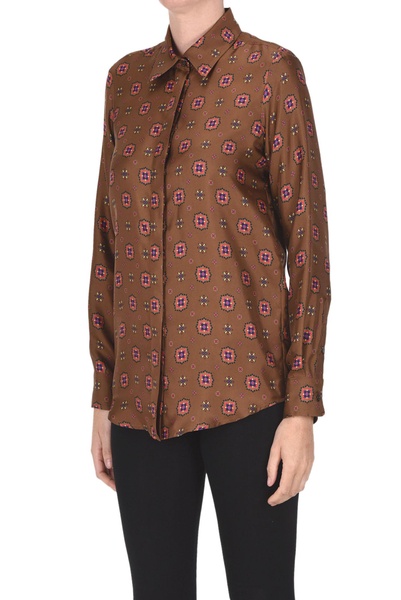 Printed silk shirt