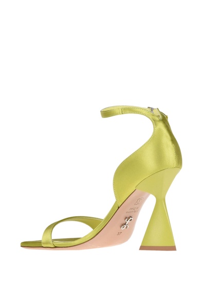 Shadow satin sandals