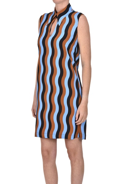 Optical print dress