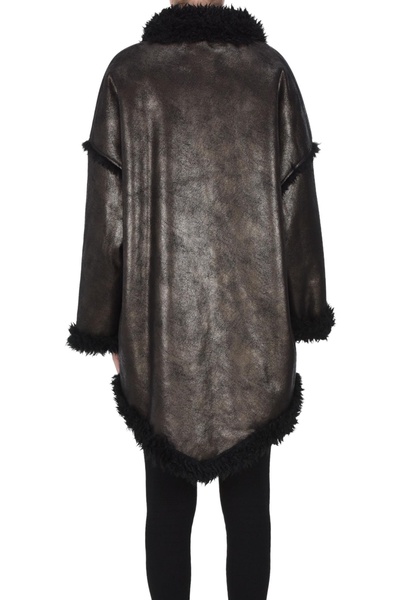 Eco-shearling coat