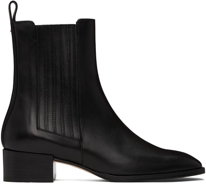 Black Neil Leather Ankle Boots