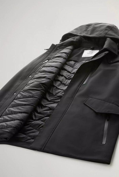 hooded padded jacket