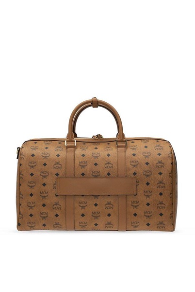 MCM Ottomar All-Over Logo Patterned Zip-Up Holdall