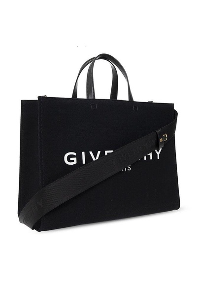 Givenchy Logo Printed Top Handle Bag