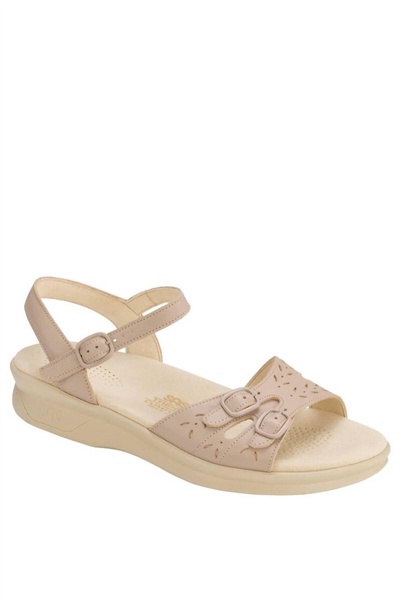 duo quarter snap sandal - medium in natural