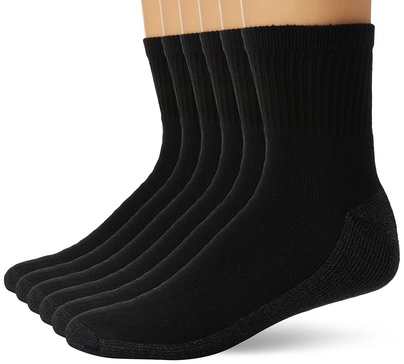 Dickies Men's Stain Resister Quarter Socks, Available in L-XL (6, 12 Pairs)