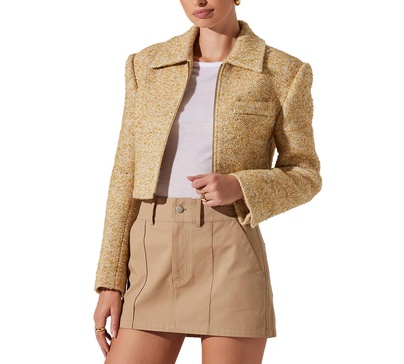 Women's Lindsay Cropped Zip-Front Jacket