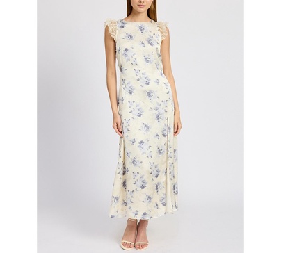 Women's Petra Floral Lace-Trim Maxi Dress