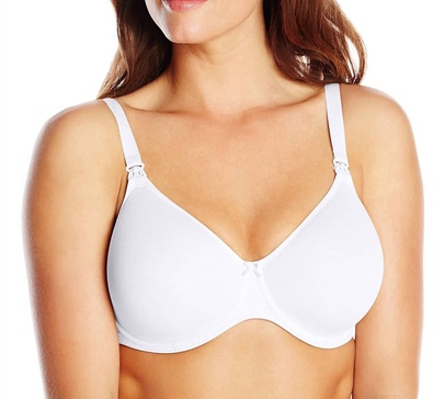 summer nursing bra in white