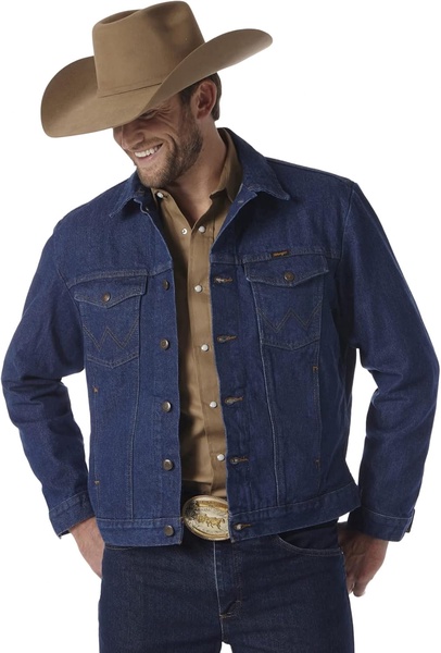 Wrangler Men's Cowboy Cut Western Unlined Denim Jacket