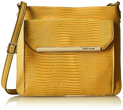 Anne Klein Leo Lizard Cross-Body Handbag