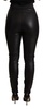 Black Skinny Leggings Leather Pants