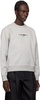 Gray Crystal-Cut Sweatshirt