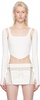 White Ventral Compact Corset Top